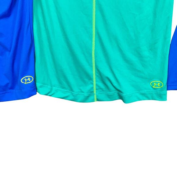 UNDER ARMOUR Women Heat Gear Shirt Tee 3 pc LOT Sm Blue Green Workout Athleisure - Picture 4 of 10
